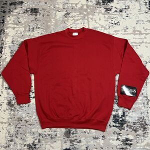 Vintage The Sweatshirt Company Crewneck Sweatshirt Mens XL Red USA Made 90s NWT